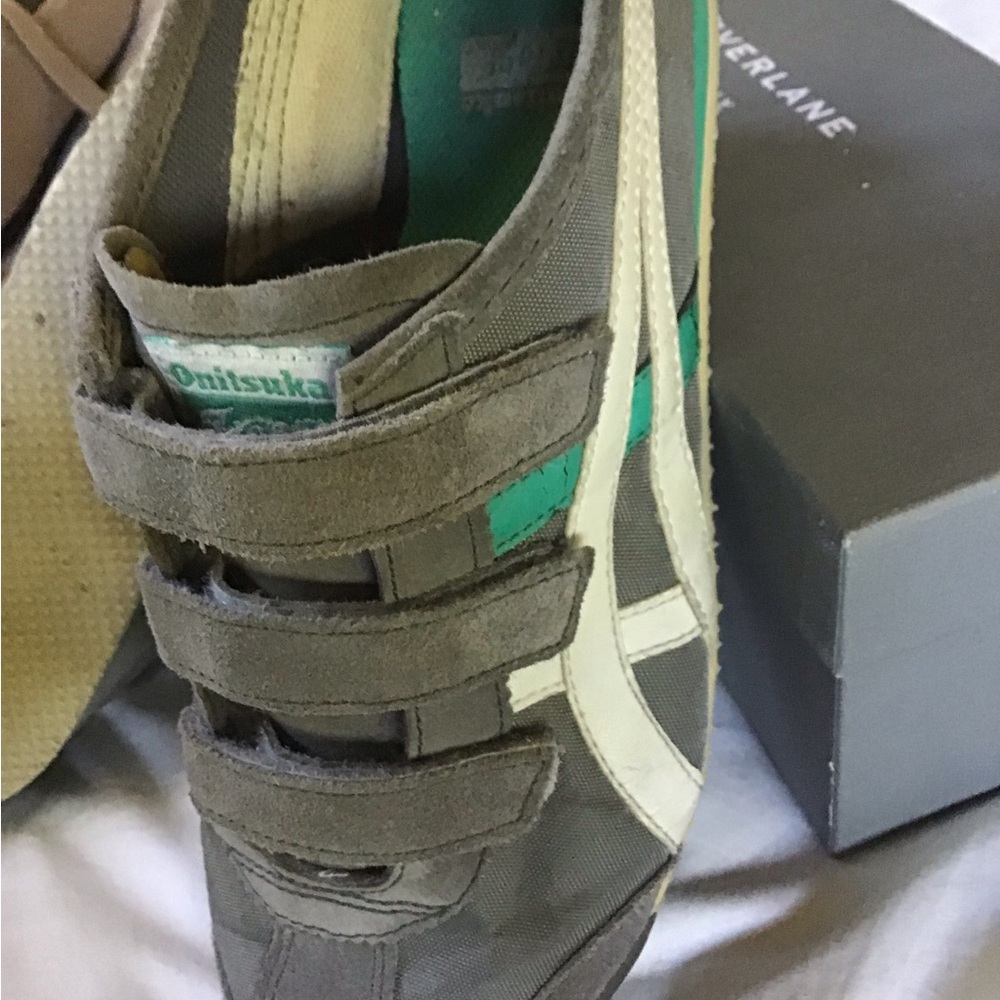 Onitsuka Tiger HN8N5 Sneakers in Grey & White, Women’s Size 9 - Picture 5 of 7